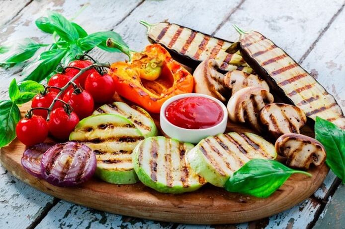 Kilo kaybı için ızgara sebzeler
